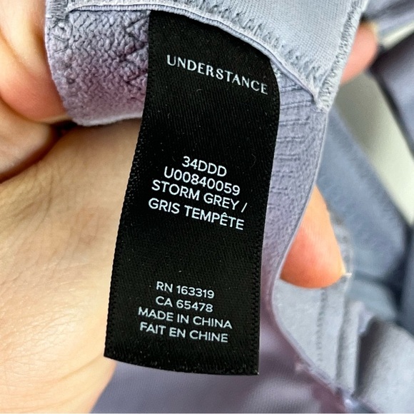 Understance Anya Smooth FlexWire Bra In Storm Grey Size 34DDD - Picture 5 of 5